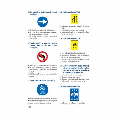 Curs de legislatie rutiera 2023. Intrebari si teste