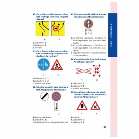 Curs de legislatie rutiera 2023. Intrebari si teste
