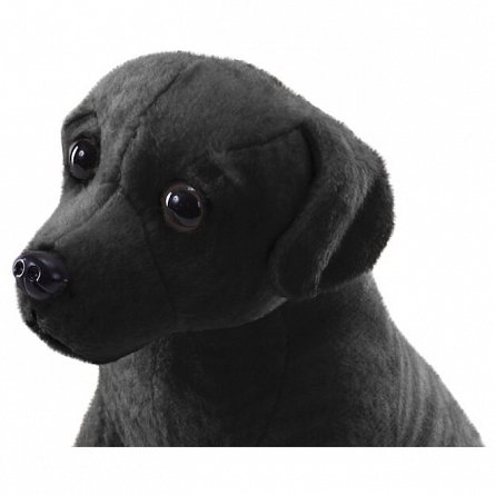 Caine LABRADOR NEGRU- Jucarie Plus Wild Republic 14 cm