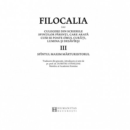 Filocalia sfintelor nevointe ale desavarsitii 3