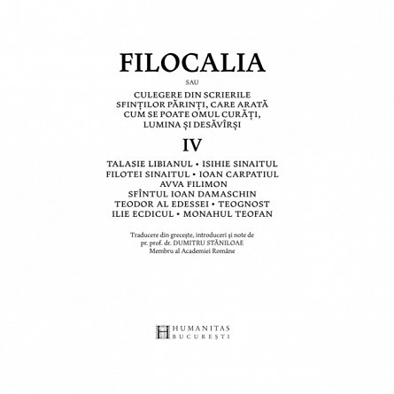 Filocalia sfintelor nevointe ale desavarsirii 4