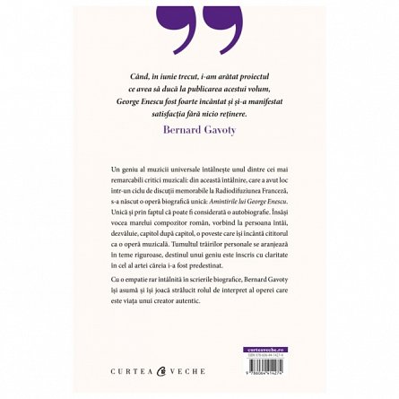 Amintirile lui George Enescu. Les Souvenirs de Georges Enesco