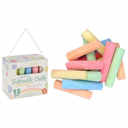 Set 15 buc creta colorata
