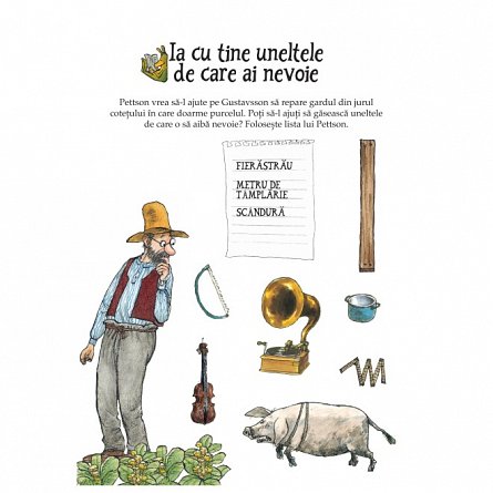 Joaca-te cu Pettson si Findus. Litere si cuvinte