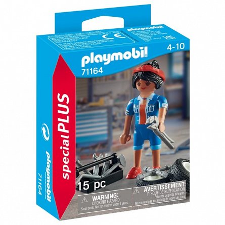 Playmobil Special Plus - Figurina Mecanic, 4-10 ani