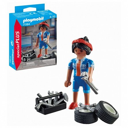 Playmobil Special Plus - Figurina Mecanic, 4-10 ani