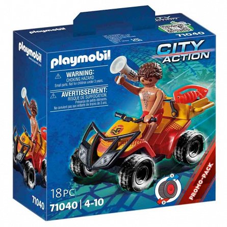 Playmobil City Action - Vehicul Pullback de Salvare pe Plaja, 4-10 ani