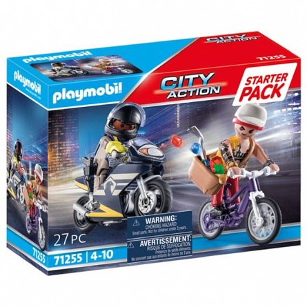 Playmobil City Action - Starter Set Agent Operatiuni si Hot, 4-10 ani