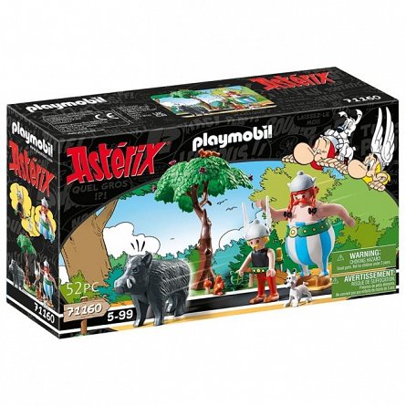 Playmobil Asterix si Obelix - Vanatoarea porcului salbatic, 5 ani plus