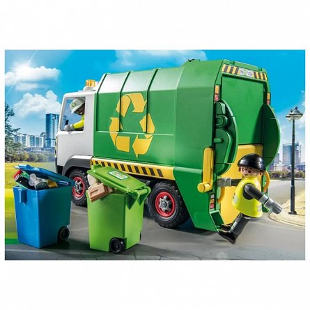 Playmobil City Life - Camion de reciclare cu accesorii, 4-10 ani