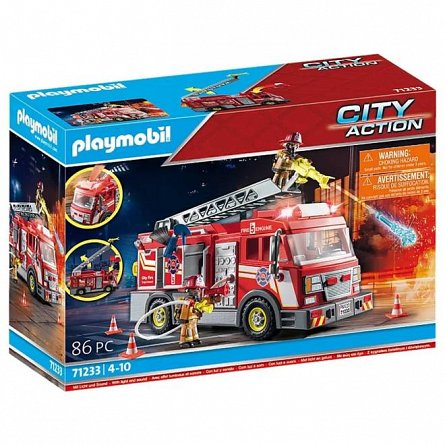 Playmobil City Action - Camion de pompieri US US, 4-10 ani