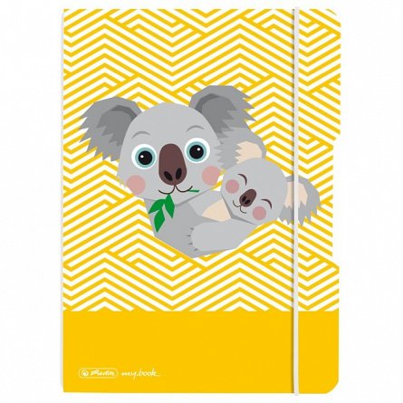 Caiet A5, 40 file, 80 g-mp, matematica, My.Book Flex, Cute Animals Koala
