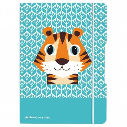 Caiet A5, 40 file, 80 g-mp, dictando, My.Book Flex, Cute Animals Tiger
