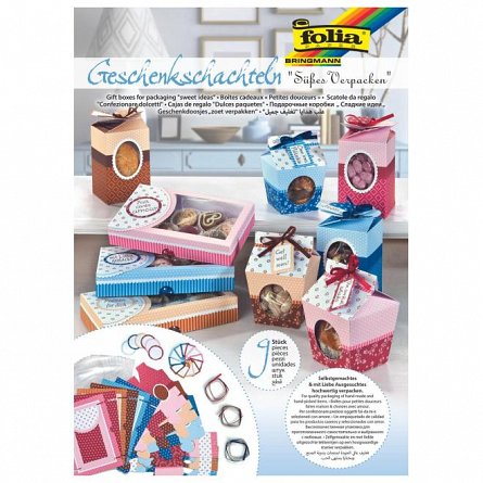 Set creativ cutii pentru cadou, set 9 bucati Folia
