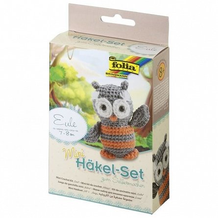 Set creativ pentru crosetat, Bufnita, Folia