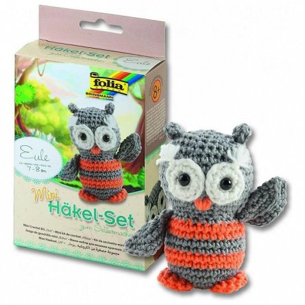 Set creativ pentru crosetat, Bufnita, Folia