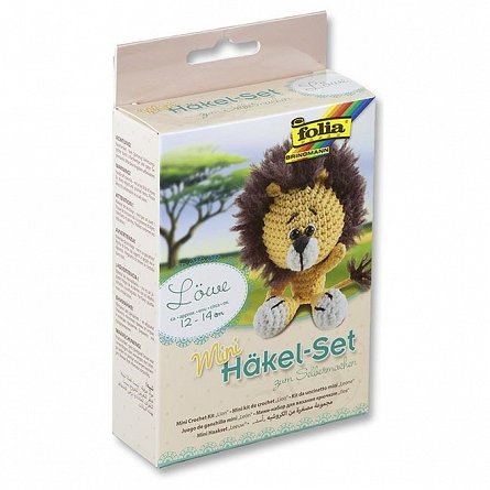 Set creativ pentru crosetat Leu, Folia