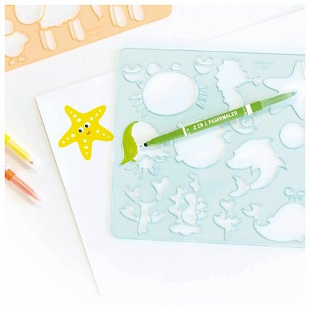 Sabloane creative Zoo, set 6 bucati Folia
