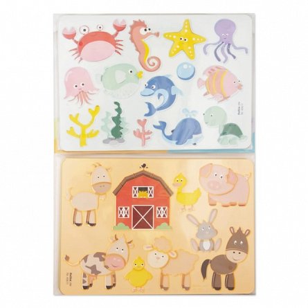 Sabloane creative Zoo, set 6 bucati Folia
