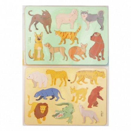 Sabloane creative Zoo, set 6 bucati Folia