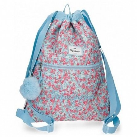 Sac sport fete, Pepe Jeans Aide, buzunar frontal, 35x46 cm