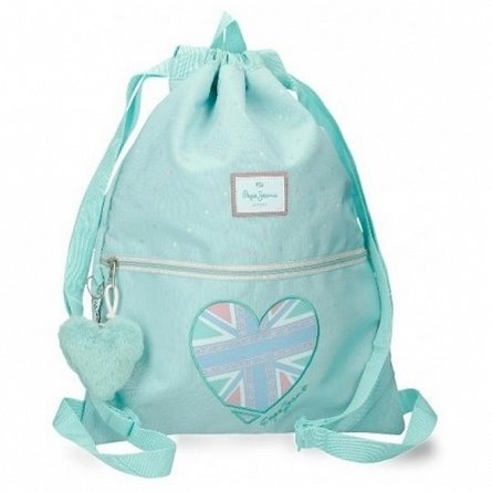 Sac sport fete, Pepe Jeans Nerea, buzunar frontal, 35x46 cm