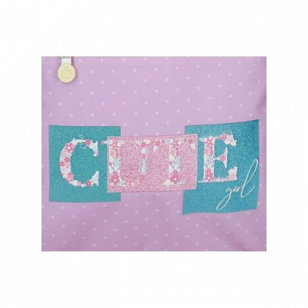 Borseta Enso, 26 x 16 x 11 cm, 2 compartimente, adaptabila, Cute Girl