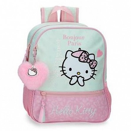Ghiozdan gradinita Hello Kitty, 23 x 28 x 10 cm, Paris