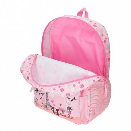 Rucsac scoala Roll Road, 31 x 42 x 13 cm, Coffe Shop
