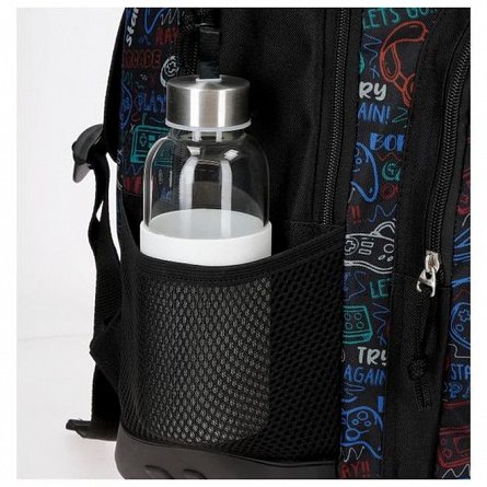 Rucsac scoala Roll Road, 33 x 44 x 17 cm, 2 compartimente, Next Level