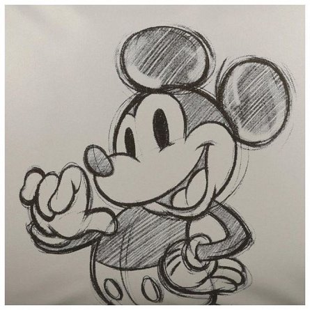 Ghiozdan gradinita Mickey Mouse, 23 x 19 x 8 cm, 100 anniversary