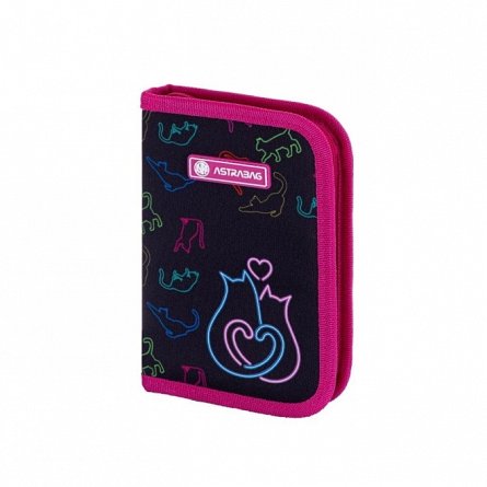 Penar AstraBag, 1 compartiment, 2 clape, 20 x 14 x 3.5 cm, pisici Love AC1