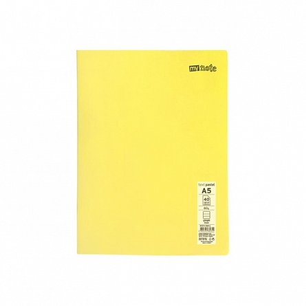 Caiet capsat Mynote PP, A5 40 file, dictando, Pastel - diverse culori