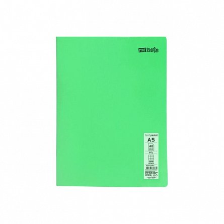 Caiet capsat Mynote PP, A5 40 file, matematica, Pastel - diverse culori