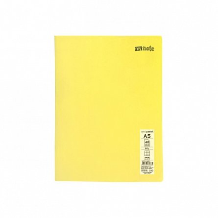 Caiet capsat Mynote PP, A5 40 file, matematica, Pastel - diverse culori