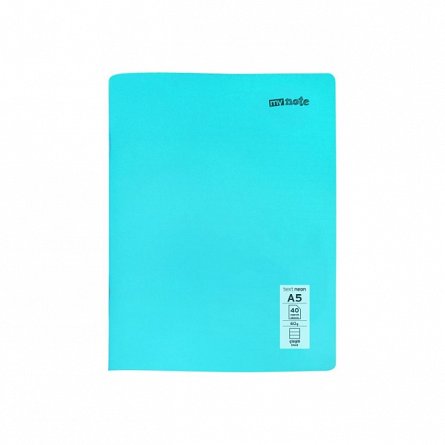 Caiet capsat Mynote PP, A5 40 file, dictando, Neon - diverse culori