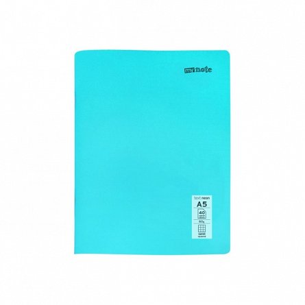 Caiet capsat Mynote PP, A5 40 file, matematica, Neon - diverse culori