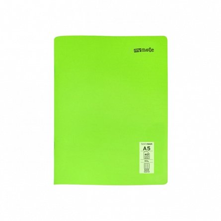 Caiet capsat Mynote PP, A5 40 file, matematica, Neon - diverse culori