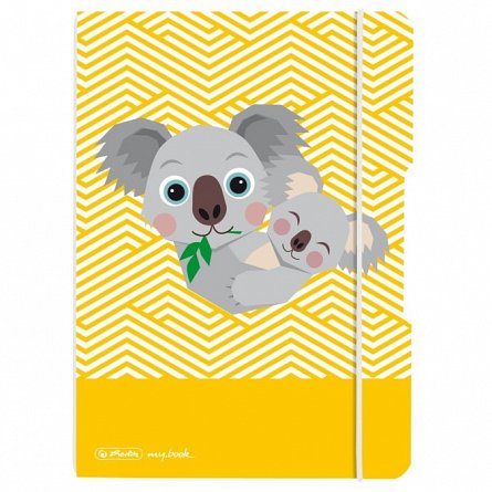 Caiet A5, 40 file, 80 g-mp, punctat, My.Book Flex, Cute Animals Koala