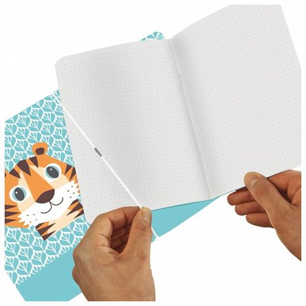 Caiet A5, 40 file, 80 g-mp, punctat, My.Book Flex, Cute Animals Tiger
