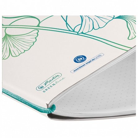 Caiet A5, 40 file, 80 g-mp, punctat, My.Book Flex, GreenLine Ginkgo