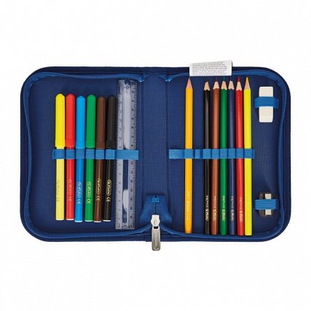Ghiozdan echipat Herlitz Loop Plus, 37 x 31 x 22 cm, Blue Shark