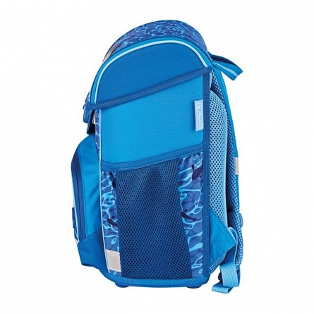Ghiozdan echipat Herlitz Loop Plus, 37 x 31 x 22 cm, Blue Shark