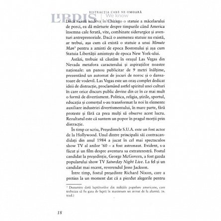 Distractia care ne omoara. Discursul public in epoca televizorului