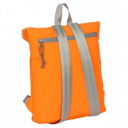 Rucsac Mart-Los Angeles Rolltop Mini, 27x8x33 cm, portocaliu neon