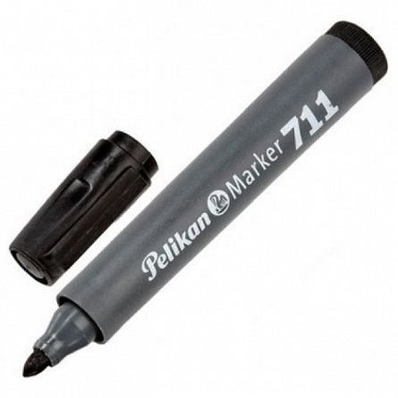 Marker permanent Pelikan 711, varf rotund, negru