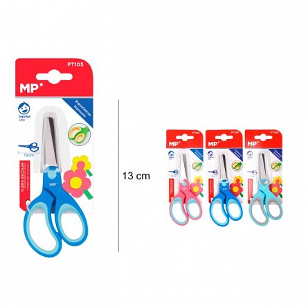 Foarfeca scolara MP PT105, 13 cm, ergonomica