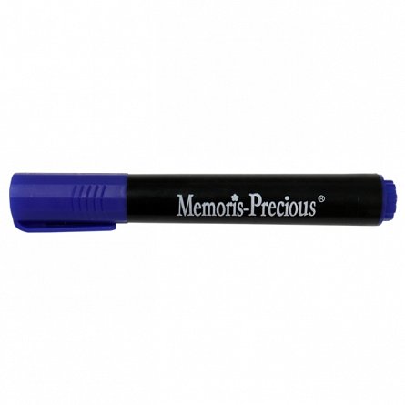 Marker permanent Memoris, varf tesit, 2-7 mm, albastru