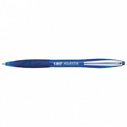 Pix BIC Atlantis Clic Metal, cu mecanism, 0.4 mm, albastru