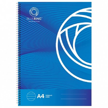 Caiet cu spira A4 Bluering 70 file offset 70g dictando coperta carton